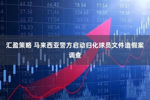 汇盈策略 马来西亚警方启动归化球员文件造假案调查